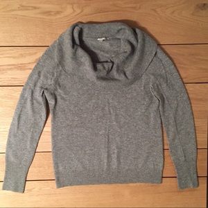 Halogen Grey 100% Cashmere Turtleneck Sweater Sz M